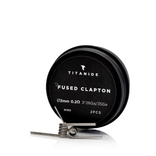 [TITCOILX2FC02] Fused Clapton 3.0mm X2